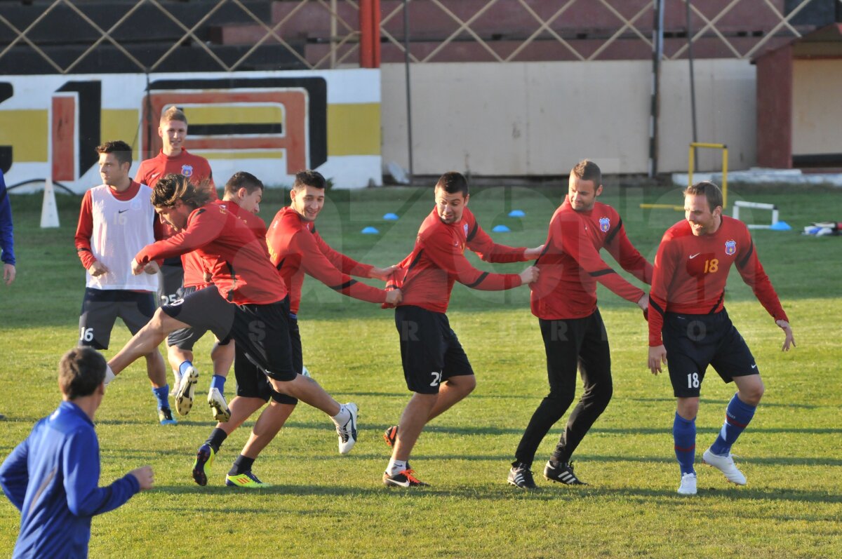 Ilie Stan a revoluţionat şedinţele de pregătire » Steliştii se antrenează pe "Dansul pinguinului" :)