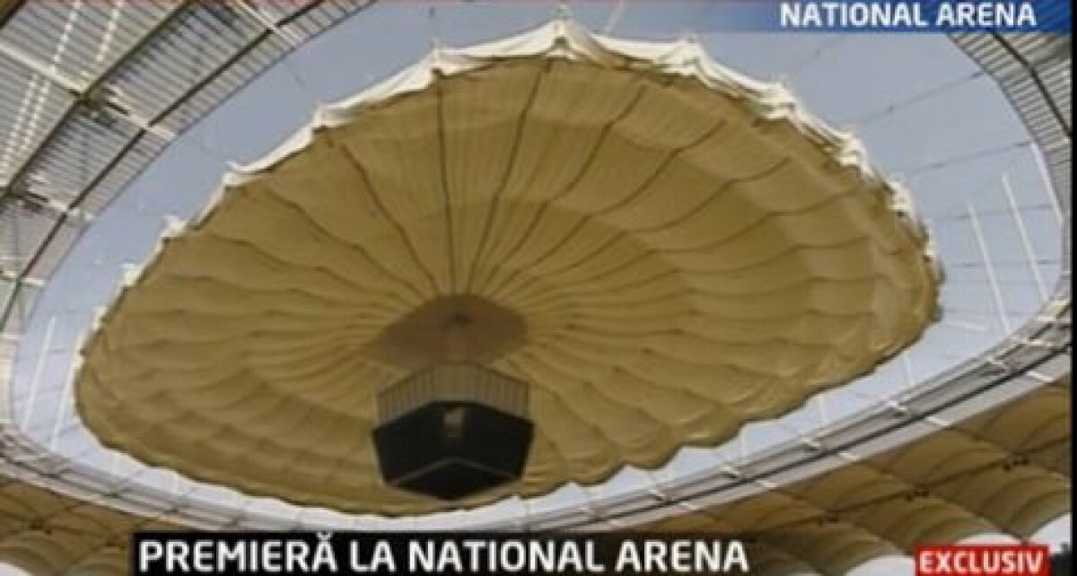 Video&foto Primele teste cu acoperişul retractabil de pe Naţional Arena