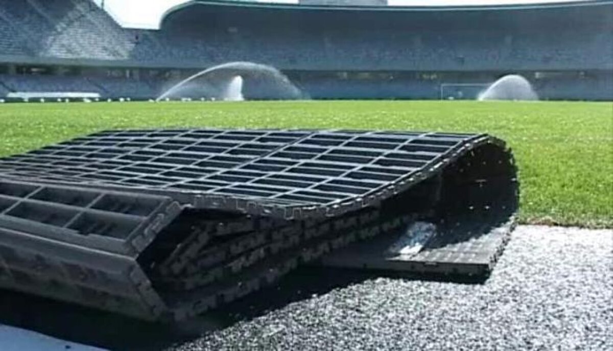 Iarbă bună ;) » Cluj Arena a rezistat la concertul Scorpions şi gazonul va fi perfect la meciul cu Kuban