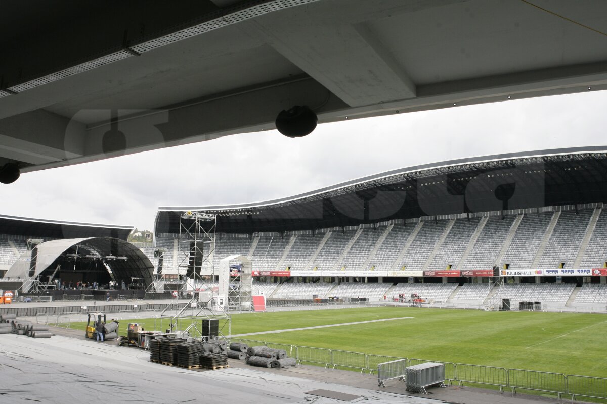 Iarbă bună ;) » Cluj Arena a rezistat la concertul Scorpions şi gazonul va fi perfect la meciul cu Kuban