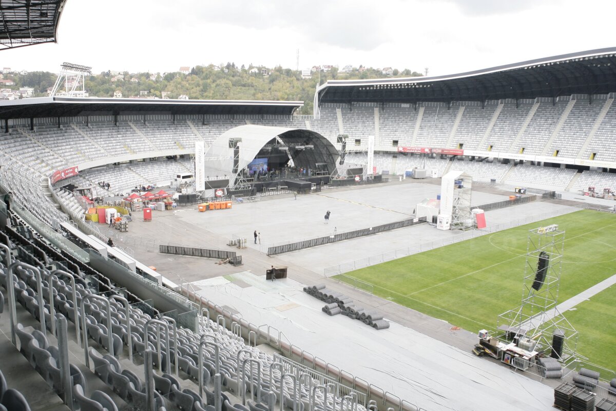 Iarbă bună ;) » Cluj Arena a rezistat la concertul Scorpions şi gazonul va fi perfect la meciul cu Kuban