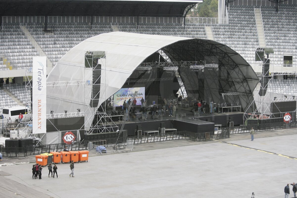 Iarbă bună ;) » Cluj Arena a rezistat la concertul Scorpions şi gazonul va fi perfect la meciul cu Kuban