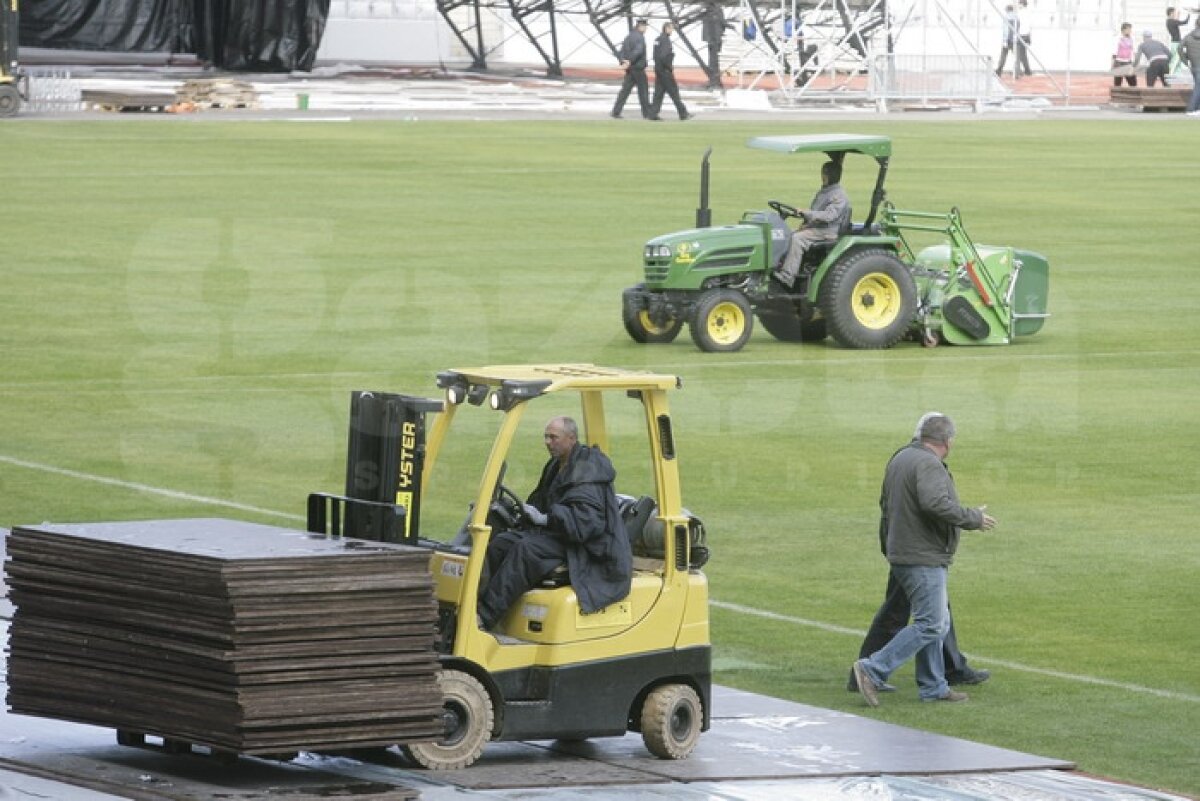 Gazonul de pe ”Cluj Arena” a rezistat la două zile de concerte