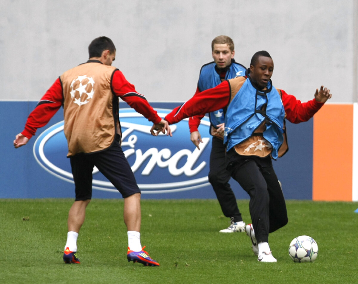 FOTO Oţelul s-a antrenat pe Naţional Arena