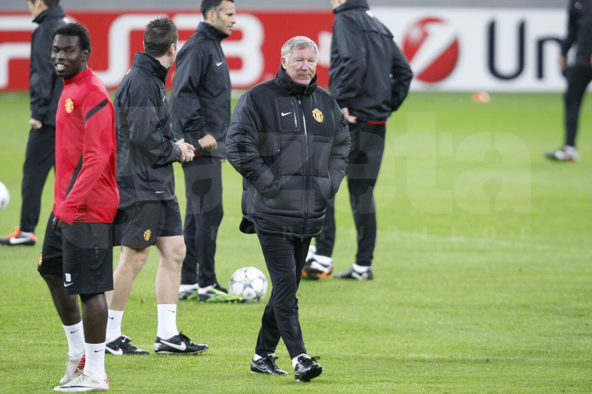 ﻿FOTO Manchester s-a antrenat pe o ploaie torenţială » Le-am băgat frigul în oase