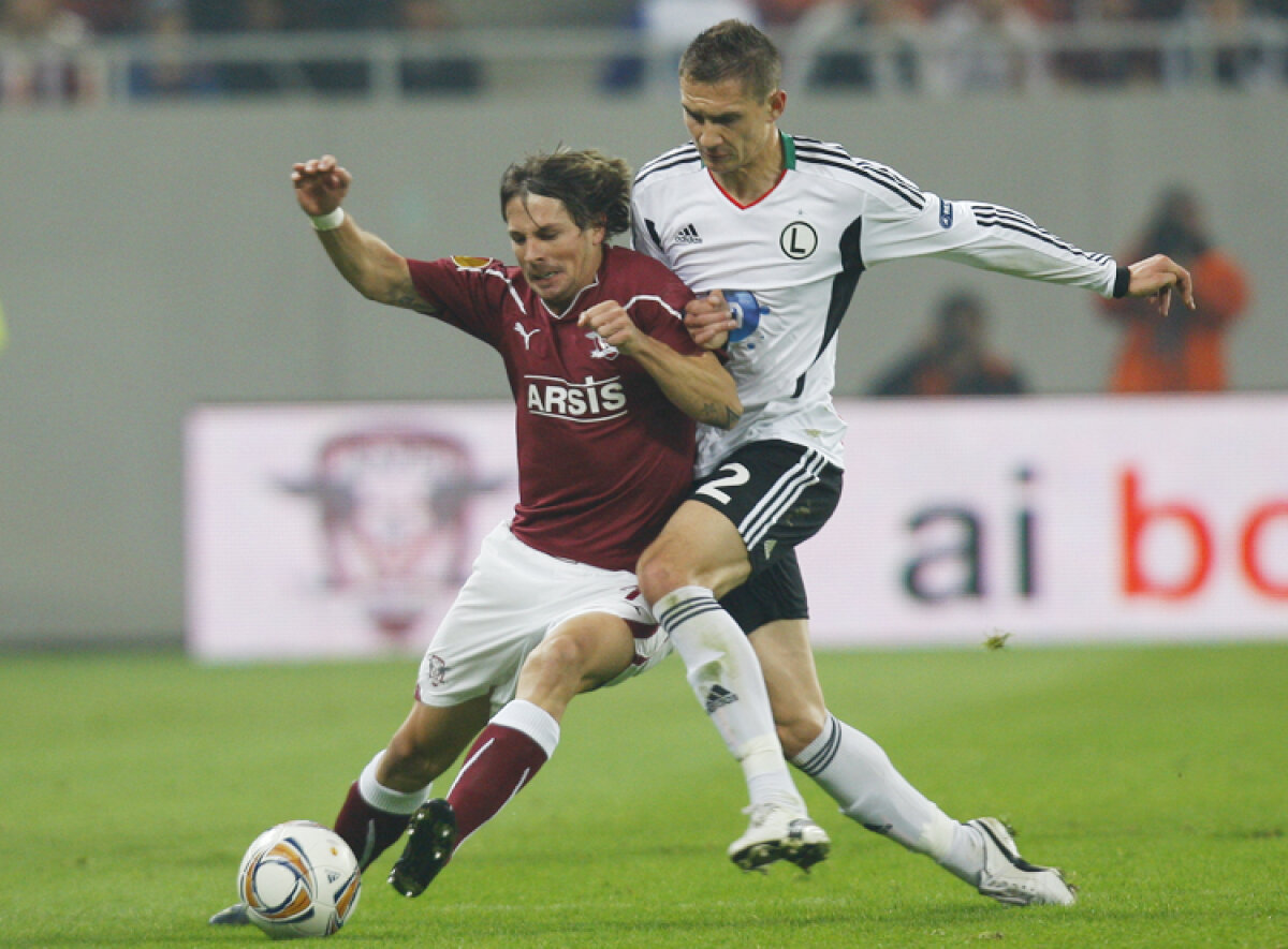 FOTO Rapid a pierdut derby-ul pentru locul doi în Europa League, 0-1 cu Legia