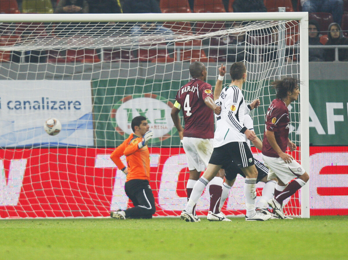 FOTO Rapid a pierdut derby-ul pentru locul doi în Europa League, 0-1 cu Legia