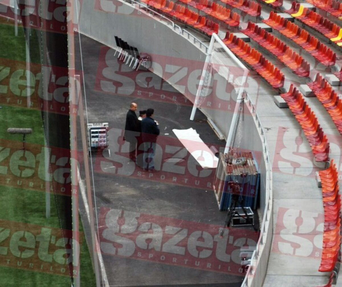 POZĂ DE COLECŢIE » Copos i-a luat-o înainte lui Gigi şi a dus un preot pe Naţional Arena :)