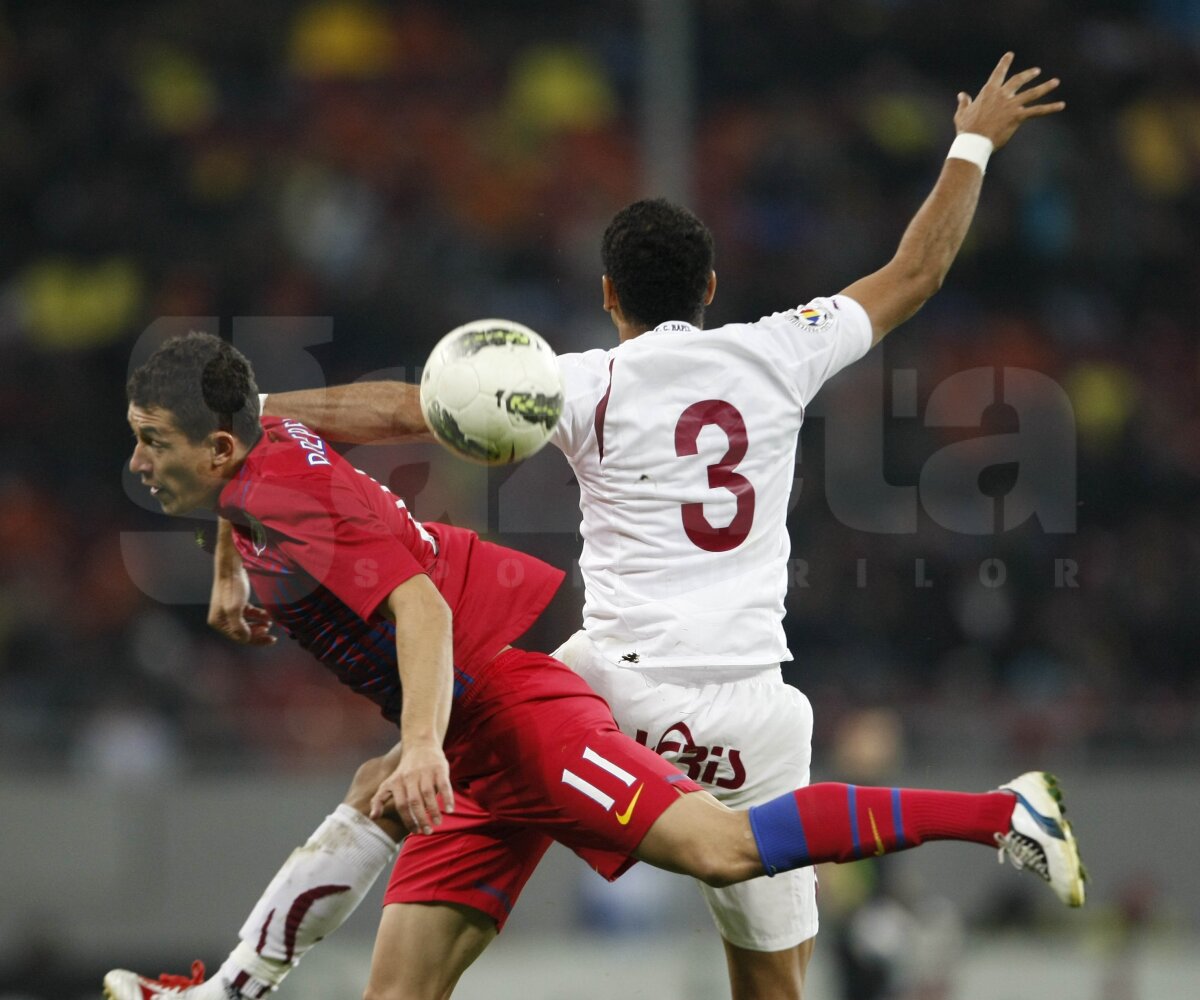 FOTO » Steaua - Rapid 0-0 într-un derby cu scandal