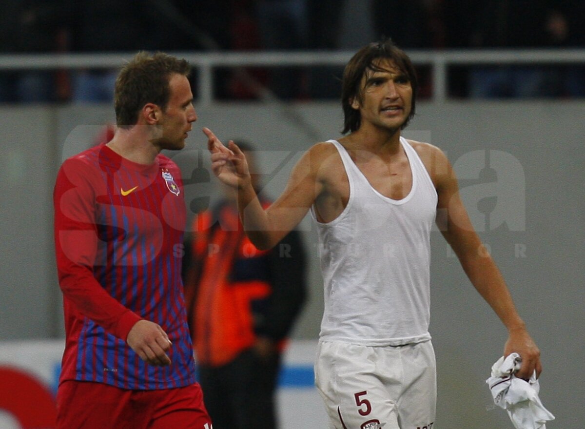 FOTO Bătaie generală la Steaua - Rapid. Prepeliţă şi Alexa au fost eliminaţi!