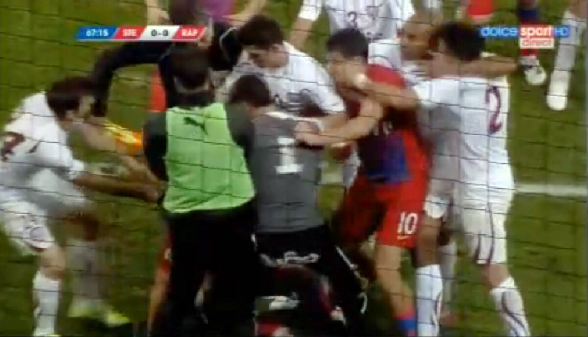 FOTO Steaua putea cîştiga un nou derby la "masa verde" » Rapidul ar fi putut avea 5 eliminaţi