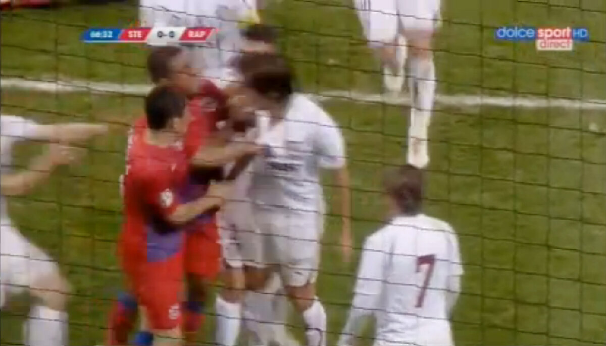 FOTO Steaua putea cîştiga un nou derby la "masa verde" » Rapidul ar fi putut avea 5 eliminaţi