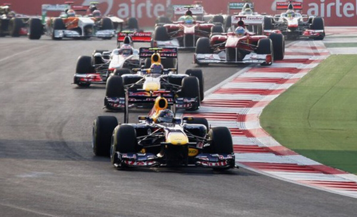 Nimic nou pe frontul de est! Vettel se impune şi în India. Button şi Alonso pe podium