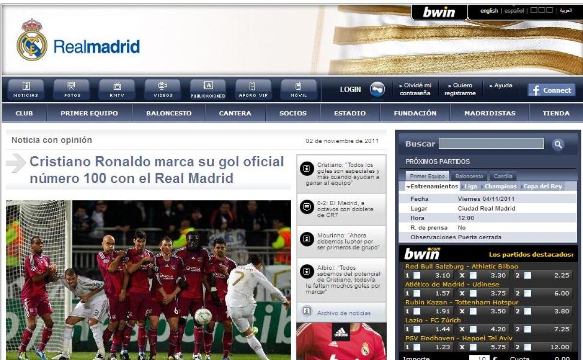 Cine a încurcat numărătoarea? :D Cristiano zice că are 101 goluri la Real, statisticienii spun că are 100