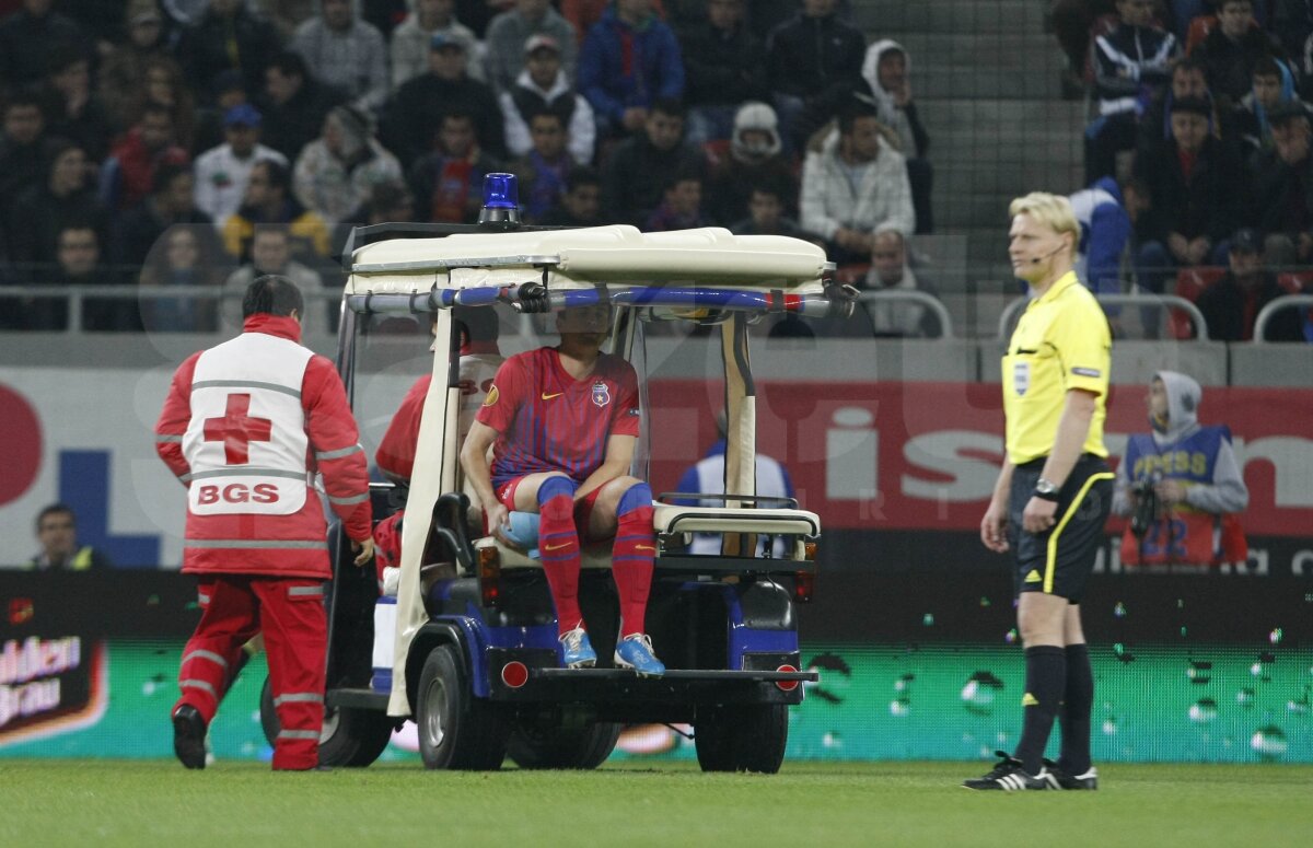 Steaua a cîştigat în 10 oameni în faţa lui Maccabi, 4-2