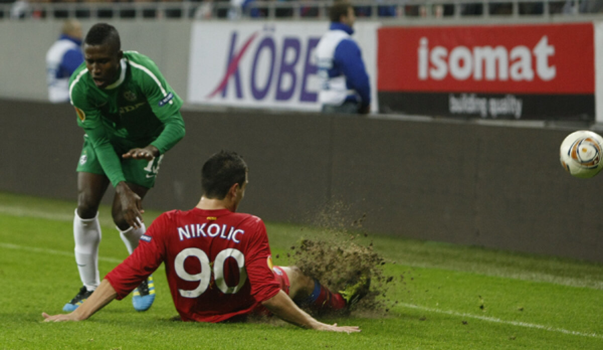 Steaua în pericol să rămînă din nou fără stadion » Gazonul s-a rupt iar!