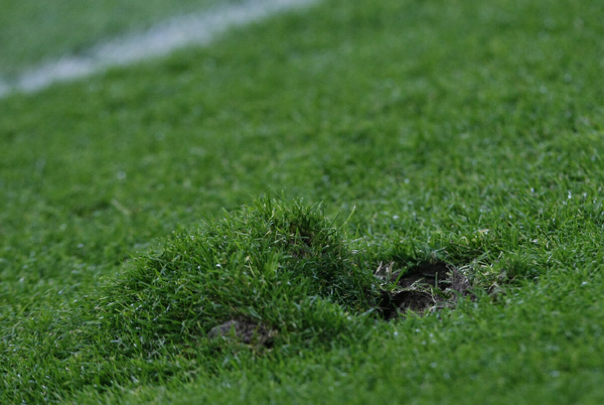 Steaua în pericol să rămînă din nou fără stadion » Gazonul s-a rupt iar!