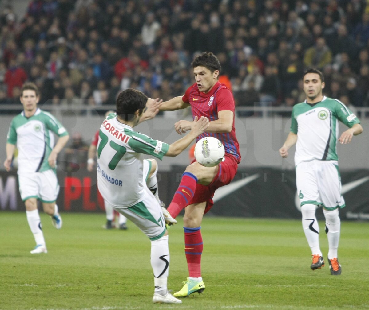 FOTO Steaua - Chiajna 2-1 A treia victorie consecutivă pentru echipa lui Ilie Stan