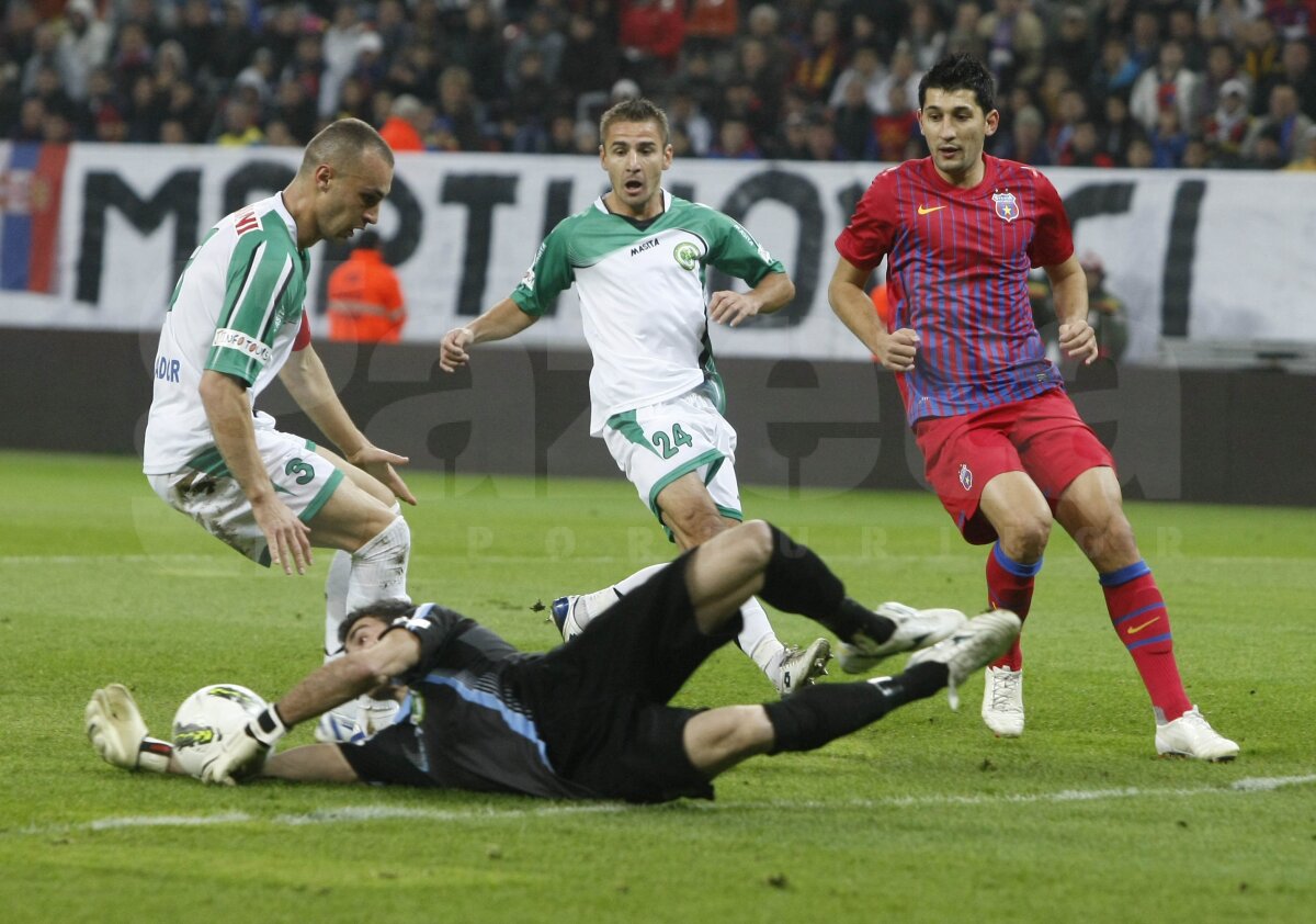 FOTO Steaua - Chiajna 2-1 A treia victorie consecutivă pentru echipa lui Ilie Stan