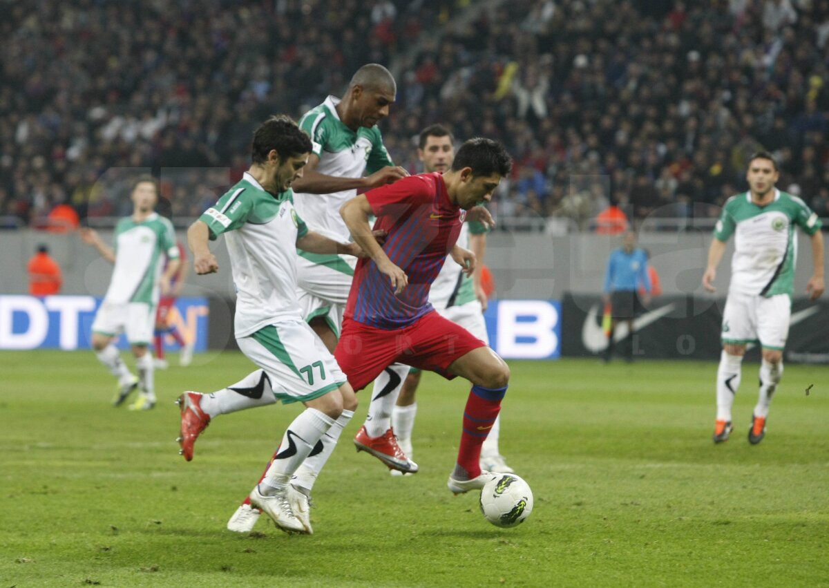 FOTO Steaua - Chiajna 2-1 A treia victorie consecutivă pentru echipa lui Ilie Stan