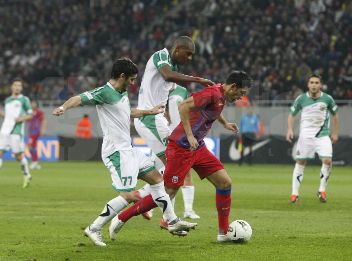 FOTO Steaua - Chiajna 2-1 A treia victorie consecutivă pentru echipa lui Ilie Stan
