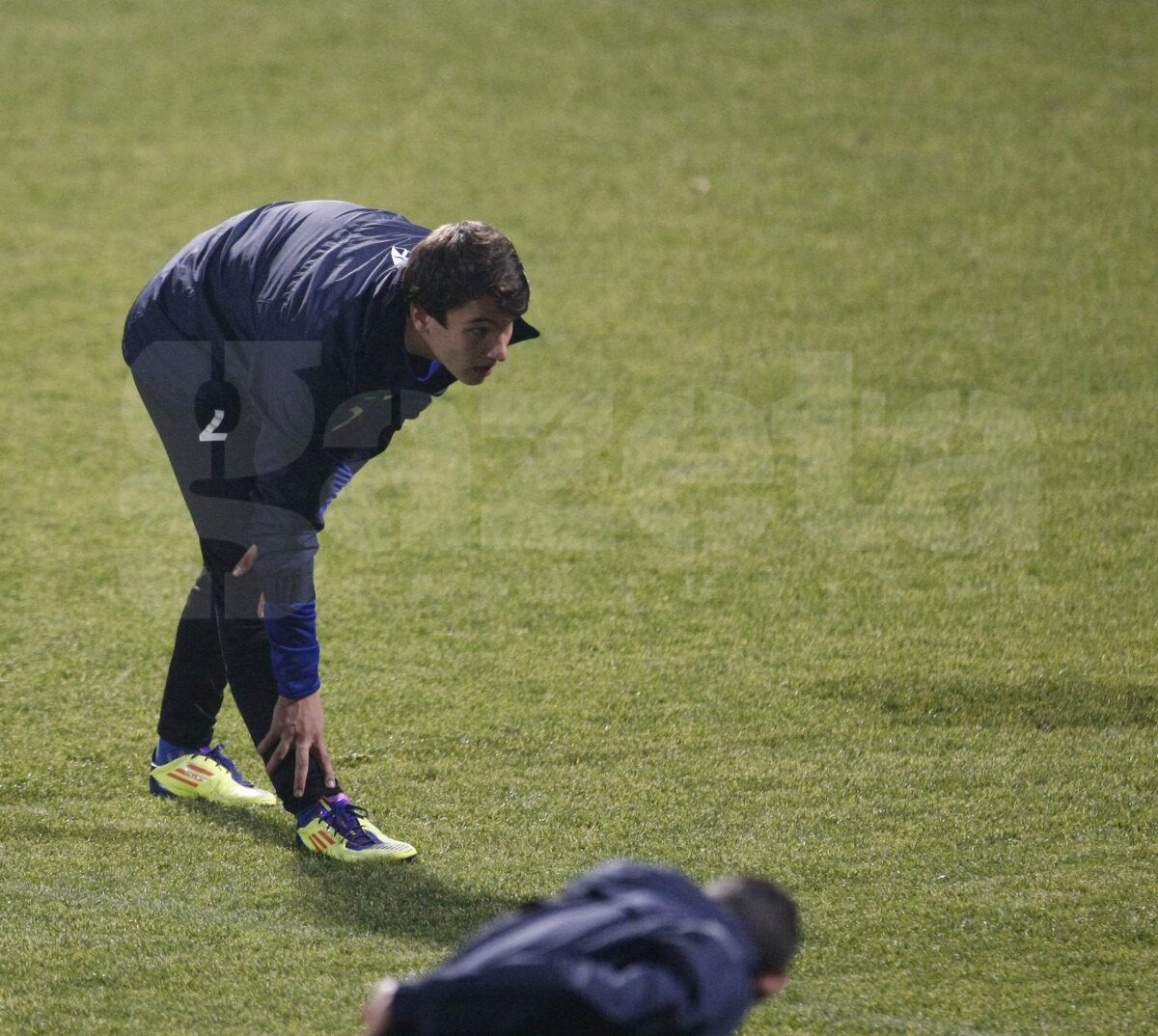 FOTO Antrenamentul răniţilor la Steaua. Galamaz poartă cască, Iliev are mîna în ghips