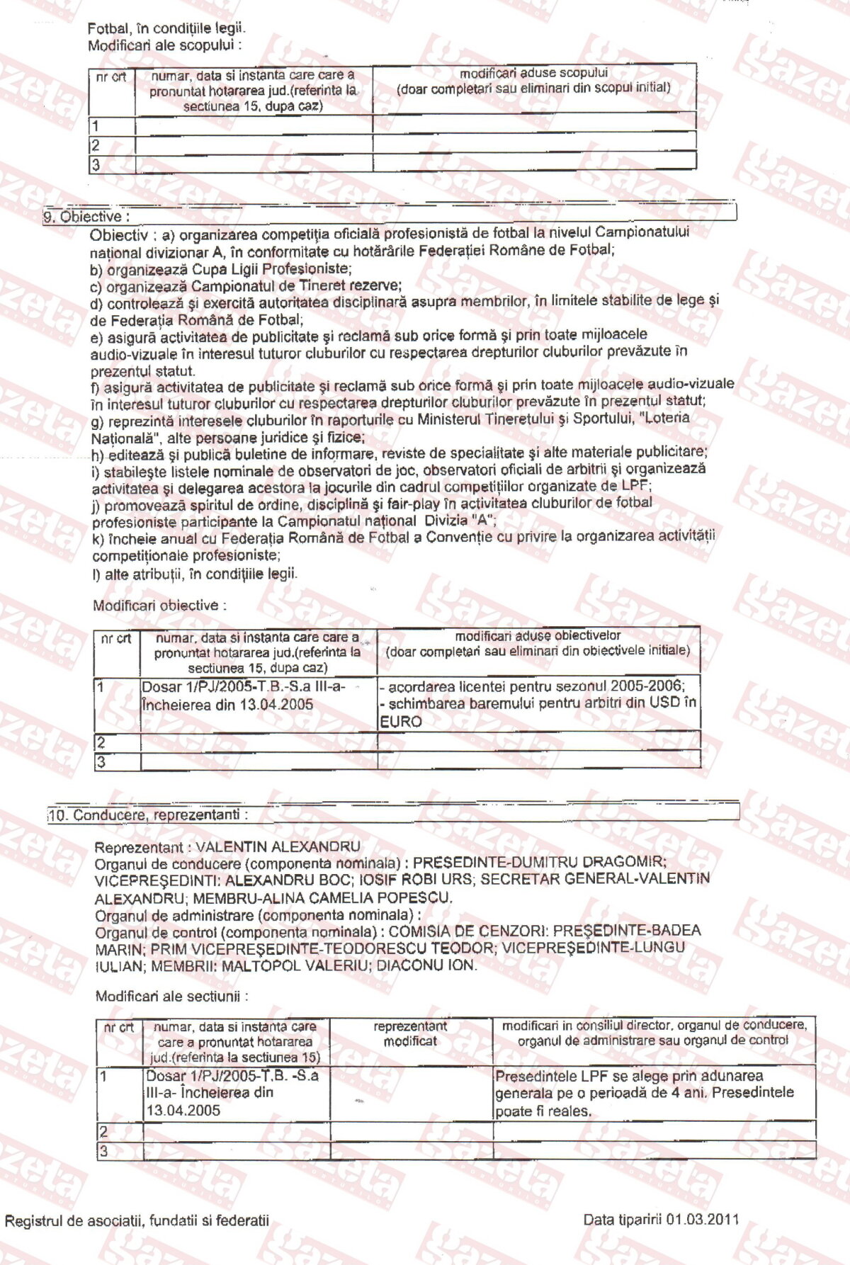 FOTO Descoperirea şocantă a lui Mititelu: LPF a funcţionat ilegal în ultimii 5 ani. Iată documentele!