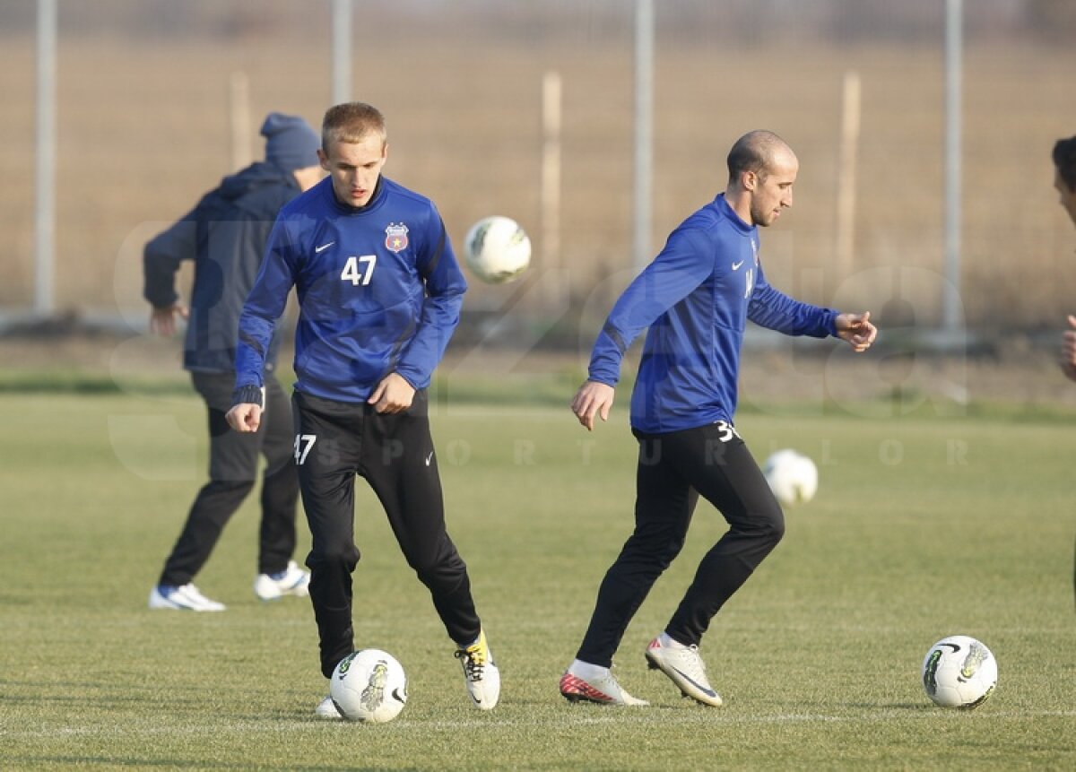 FOTO Steliştii se antrenează acum la Buftea » Nikolici a şocat cu "un nou look"