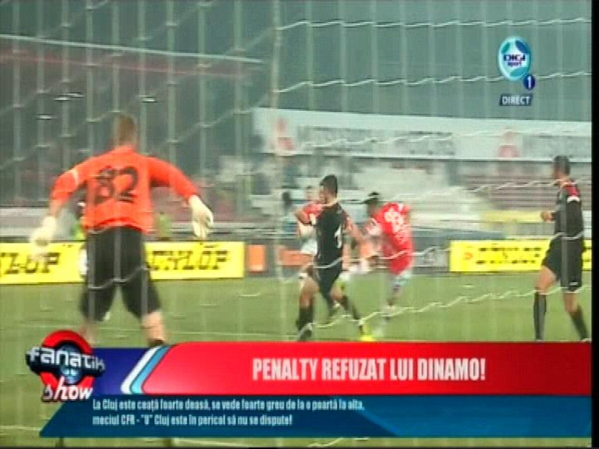 La gîtul arbitrilor » Dinamo a avut un penalty refuzat şi un gol anulat eronat