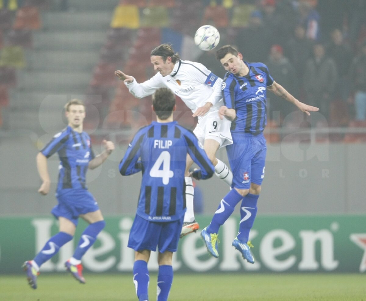 FOTO & VIDEO » Oţelul pierde şi al 5-lea meci din grupele Ligii, 2-3 cu FC Basel