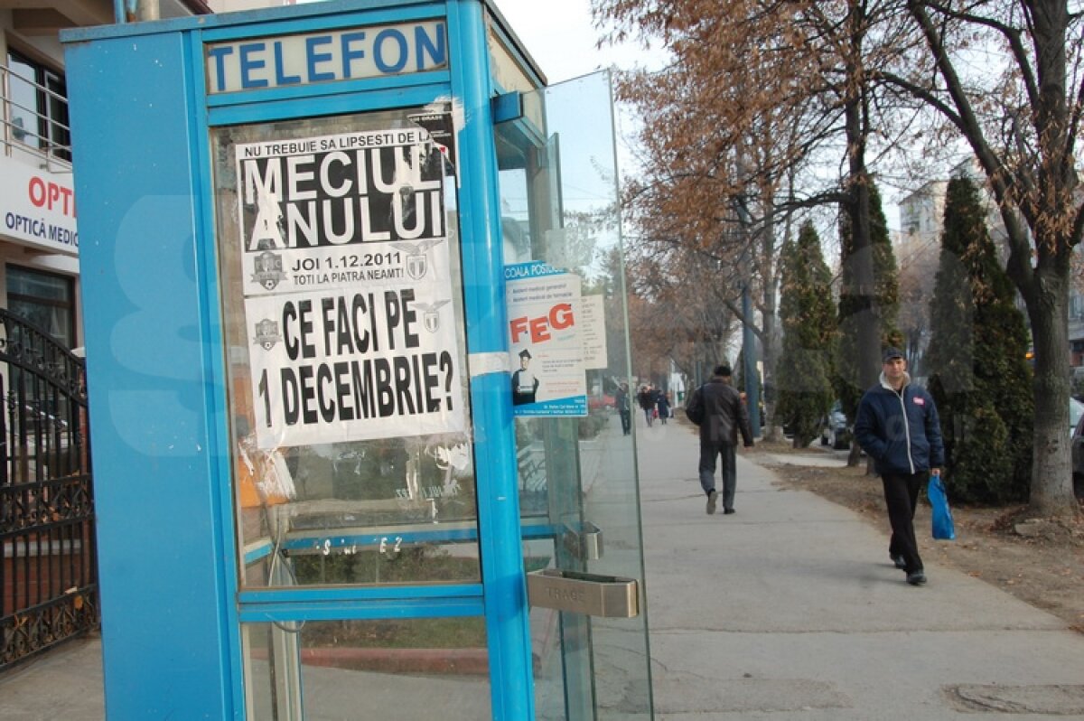 FOTO "Ce faci de 1 decembrie? Toţi la Piatra Neamţ!" » Cum se promovează în Moldova marele meci cu Lazio ;)