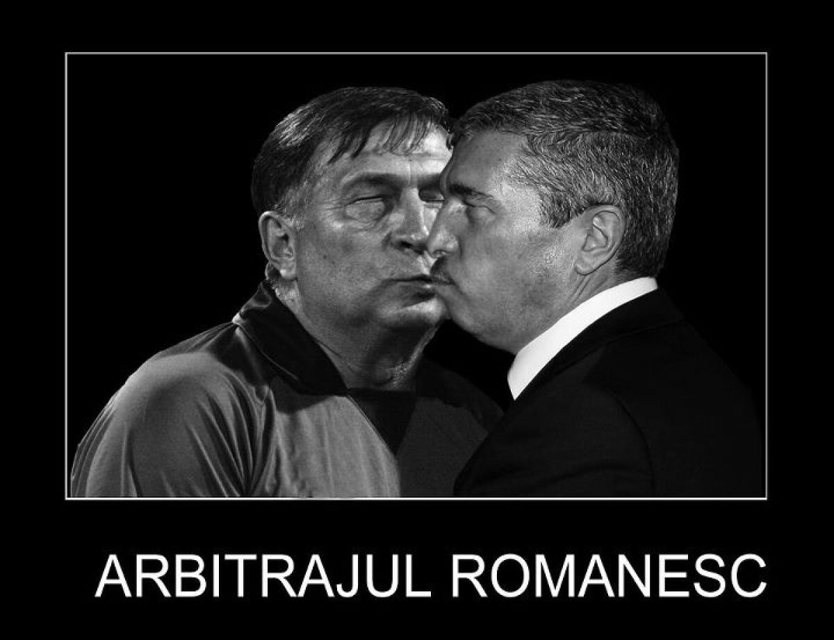 Arbitrii fac praf meciurile din Liga 1, dar campania "Fără ură" a ajuns şi în arbitrajul românesc :D