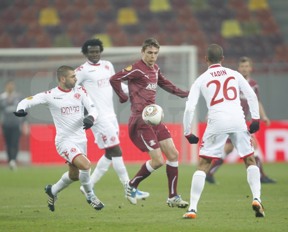 FOTO Stele verzi 3D! » Rapid fără nici un punct pe teren propriu în Europa League, după 1-3 cu Hapoel