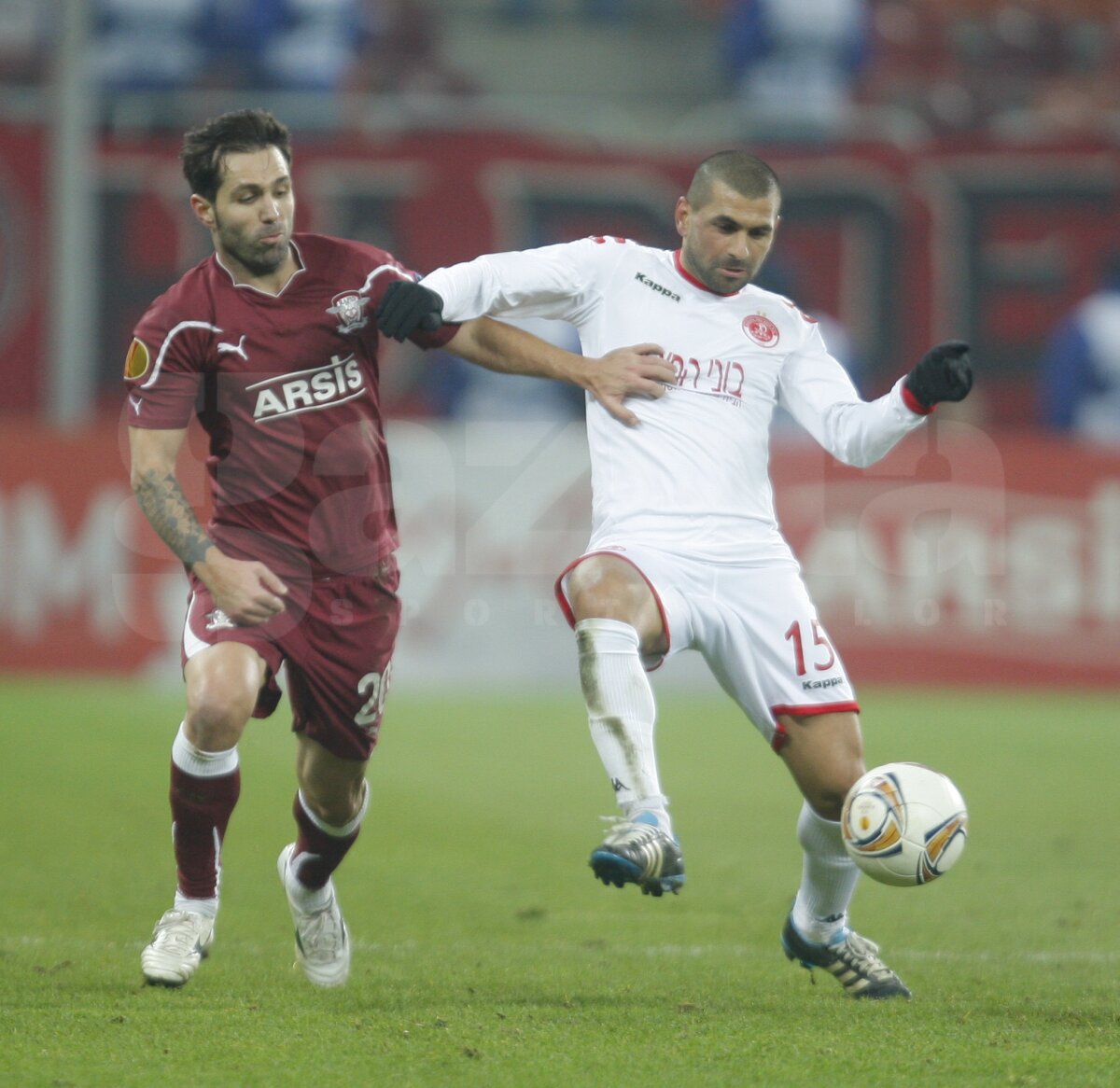 FOTO Stele verzi 3D! » Rapid fără nici un punct pe teren propriu în Europa League, după 1-3 cu Hapoel