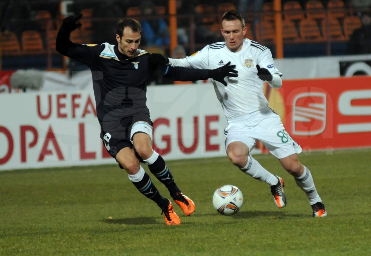 VIDEO Sculli di fotbalişti! Vaslui a făcut 0-0 cu Lazio, e pe locul 2 al grupei şi are prima şansă pentru primăvară!