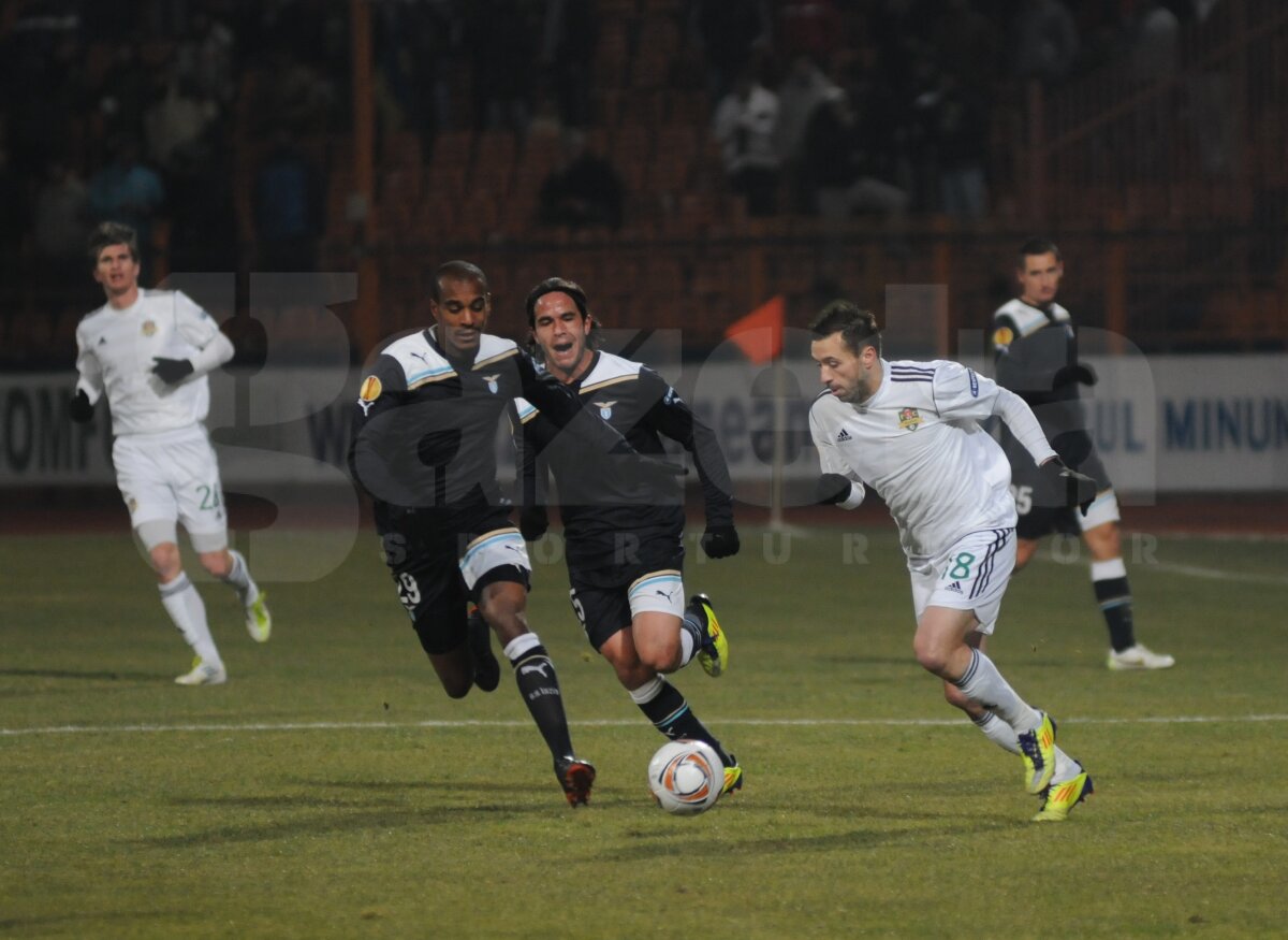 VIDEO Sculli di fotbalişti! Vaslui a făcut 0-0 cu Lazio, e pe locul 2 al grupei şi are prima şansă pentru primăvară!