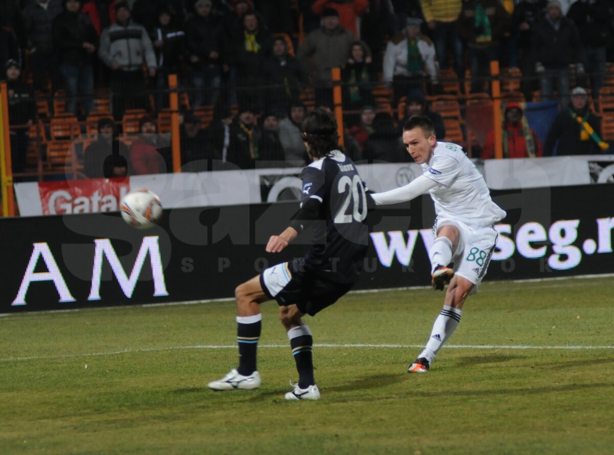 VIDEO Sculli di fotbalişti! Vaslui a făcut 0-0 cu Lazio, e pe locul 2 al grupei şi are prima şansă pentru primăvară!