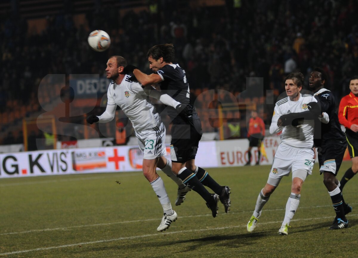 VIDEO Sculli di fotbalişti! Vaslui a făcut 0-0 cu Lazio, e pe locul 2 al grupei şi are prima şansă pentru primăvară!
