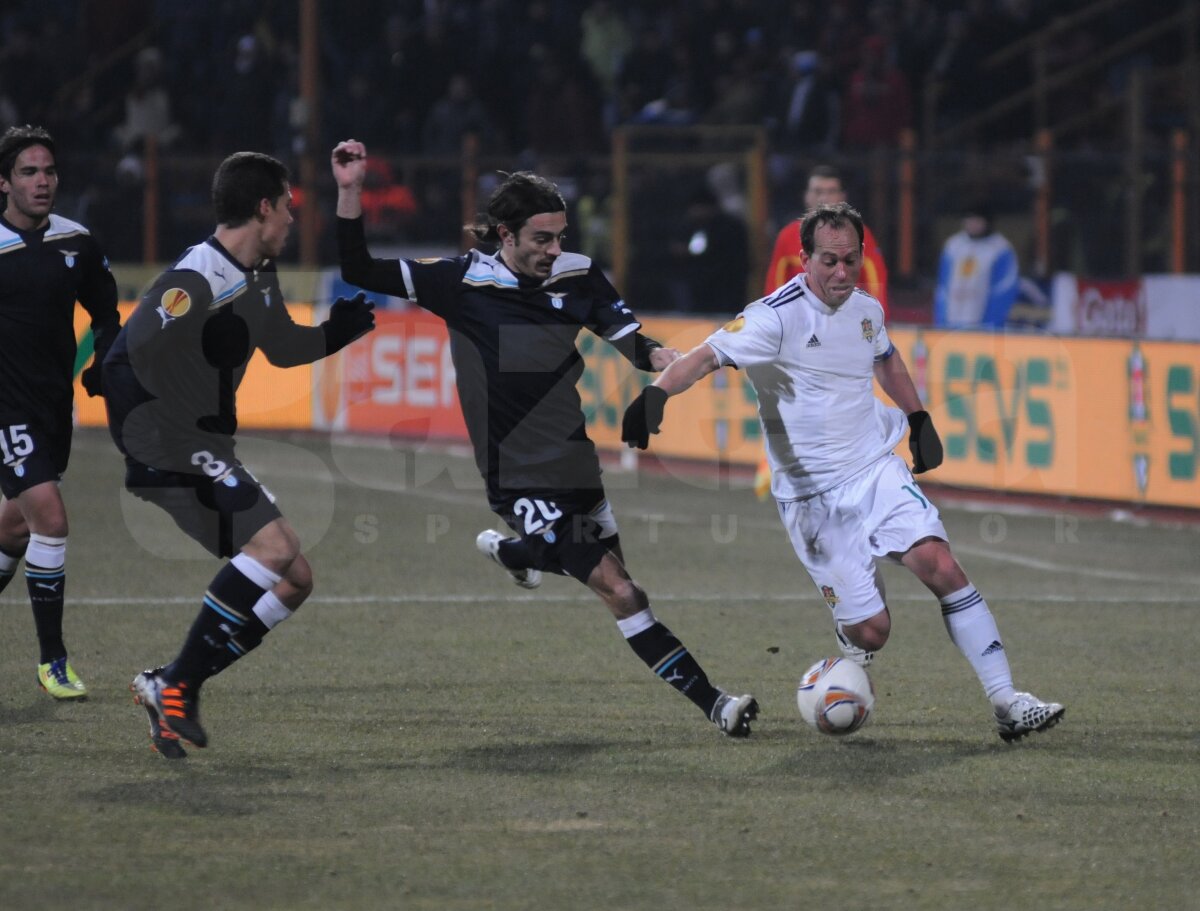 VIDEO Sculli di fotbalişti! Vaslui a făcut 0-0 cu Lazio, e pe locul 2 al grupei şi are prima şansă pentru primăvară!