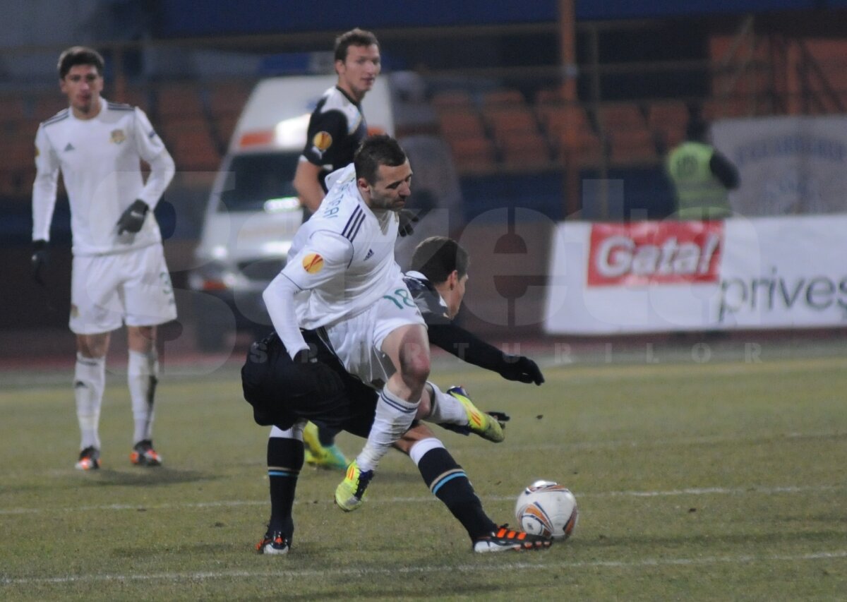 VIDEO Sculli di fotbalişti! Vaslui a făcut 0-0 cu Lazio, e pe locul 2 al grupei şi are prima şansă pentru primăvară!