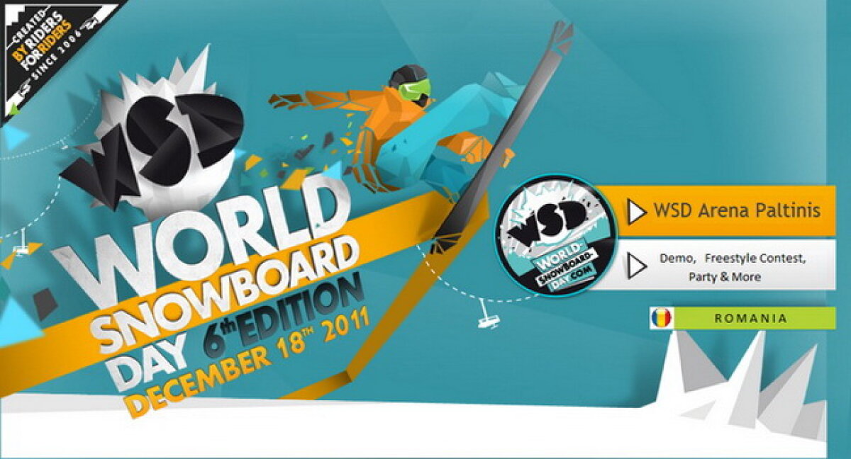 Sporturi de iarnă: Ziua Mondială a Snowboarding-ului, pe 18 decembrie la Păltiniş
