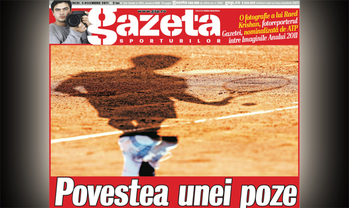 Umbra din zgură! » O fotografie de la BRD Ţiriac Năstase Trophy, pentru PRIMA dată în Imaginile Anului 2011