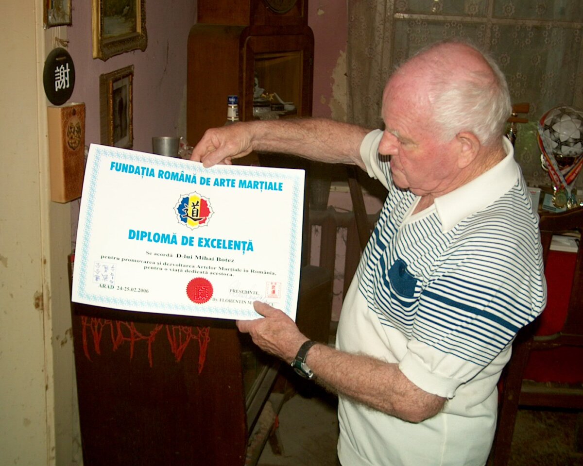 Povestea emoţionantă a românului cu 8 dani în judo şi 8 în jiu-jitsu » S-a stins la 89 de ani