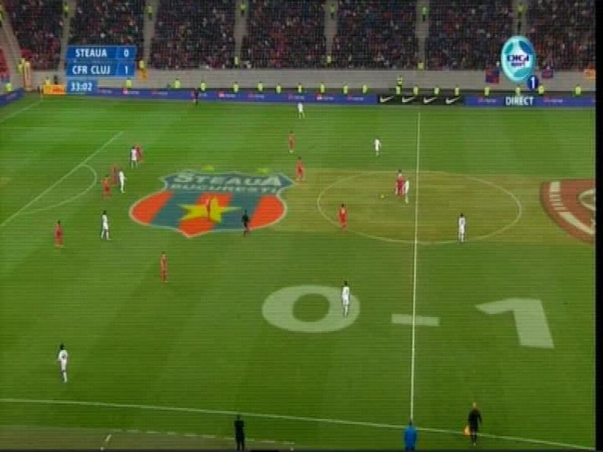 Grafica specială folosită la transmisia meciului Steaua-CFR costă 40.000 de euro