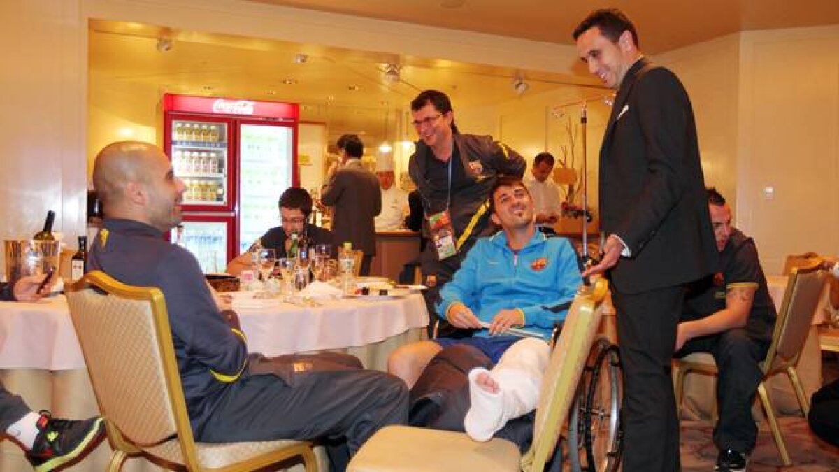 FOTO Şoc anunţat » Villa şi-a fracturat tibia în semifinala cu Al Sadd (4-0)