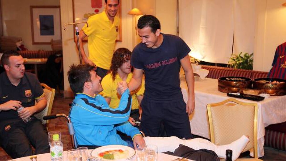 FOTO Şoc anunţat » Villa şi-a fracturat tibia în semifinala cu Al Sadd (4-0)