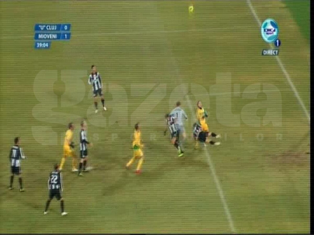 FOTO » Două minute de COŞMAR pentru U Cluj! Eliminare, apoi gol STUPID primit de ardeleni