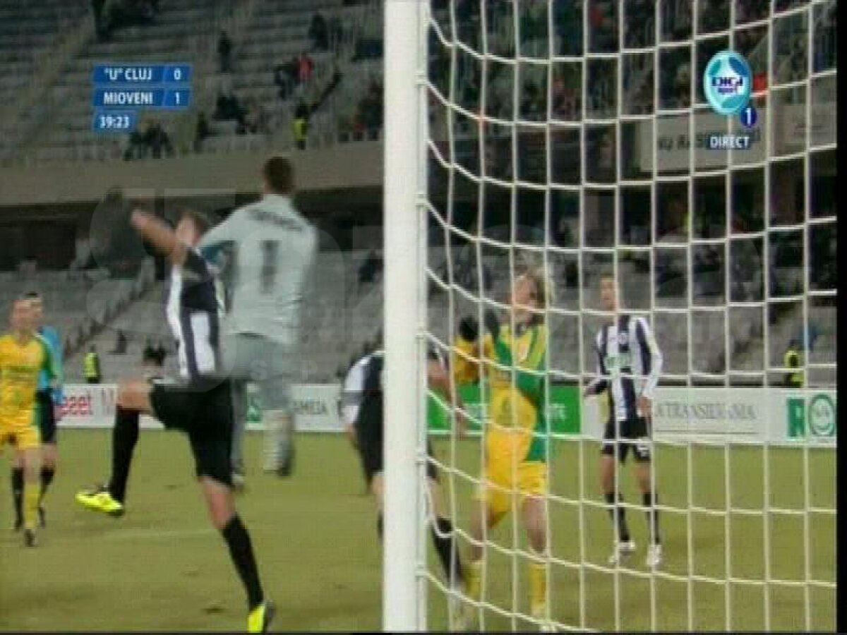 FOTO » Două minute de COŞMAR pentru U Cluj! Eliminare, apoi gol STUPID primit de ardeleni