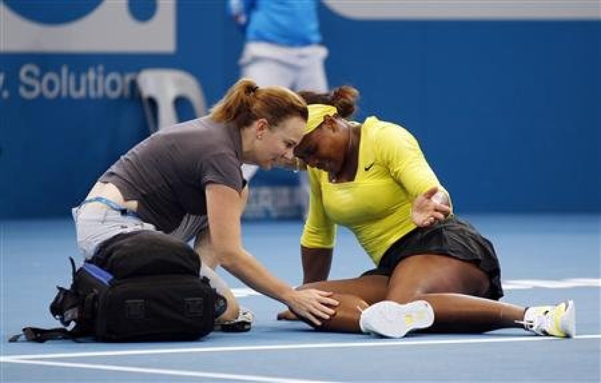 FOTO/ Calificată, dar accidentată » Participarea Serenei Williams la Australian Open pusă sub semnul întrebării