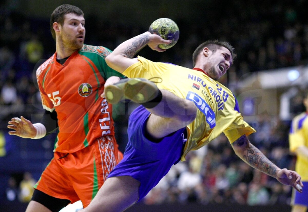 FOTO România învinge Belarus 25-22 şi aşteaptă meciul decisiv de la Minsk